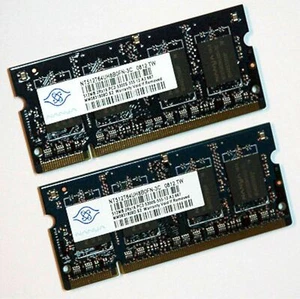 NEW Sony Vaio VGN-NR Laptop DDR2 1024mb 1GB RAM Memory notebook PC5300 2x512mb - Picture 1 of 2
