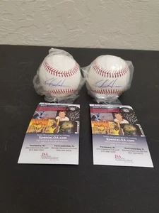 Keston Hiura Autographed baseball JSA COA. No Inscription, Wrapped In Plastic - Picture 1 of 5