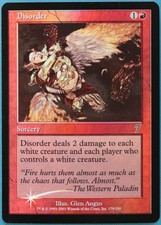 Disorder FOIL 7th Edition NM Red Uncommon MAGIC MTG CARD (ID# 217291) ABUGames