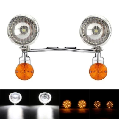 Barra de luces de señalización de giro de paso para Yamaha Road Star XV 1600 1700 Silverado EE. UU. Foto 1 de 4