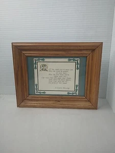 Wood Framed Matted A GAELIC BLESSING Hand Colored Wallhanging - Picture 1 of 8