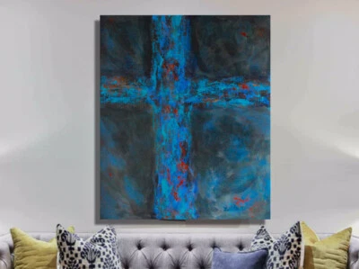 Mark W. Little, Original, Painting, 72” X 60” Acrylic, Abstract, POP Art, Giant - Image 1 of 4