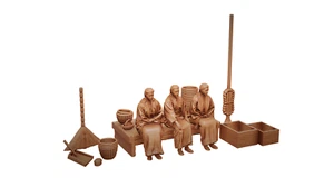 Medieval Japanese Town 5803 | Realistic Japanese Village | 28mm D&D Miniatures - Picture 1 of 1