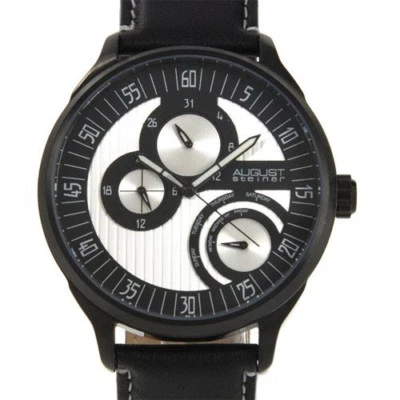 AUGUST STEINER Gentlemens Day date Watch Retail $495 - image 1 of 4