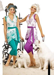 2 PIECE HOME SET EUROPEAN LOUNGE SET ASYMMETRICAL WRAP TOP STRETCH LEGGINGS - Picture 1 of 1