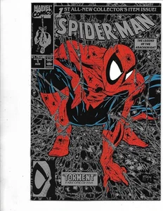 Spider-Man #1, 1990, 9.8, quasi nuovo/MT Stan Lee Todd McFarlane 1° copertina nera 9° copia - Foto 1 di 11