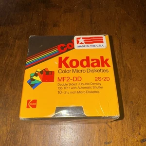 Kodak Micro Diskettes MF2-DD Double Sided Double Density 3-1/2" 10 Pack NOS - Picture 1 of 3
