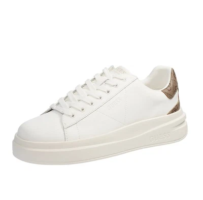 Guess Elbina - Sneakers Platform In Pelle Bianco - Taglia 38 [23.8cm] Scarpe - Immagine 1 di 3