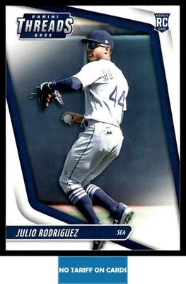 2022 Panini Chronicles Threads Julio Rodriguez Seattle Mariners #15 - Image 1 of 2