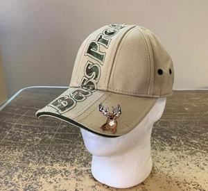 Gorra Bass Pro Shops Spellout correa trasera bronceada bordada pesca para hombre OSFM - Imagen 1 de 3