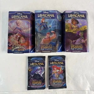 3 scatole iniziali vuote e accessori Lorcana Rise Of The Floodborn senza carte Foil - Foto 1 di 6