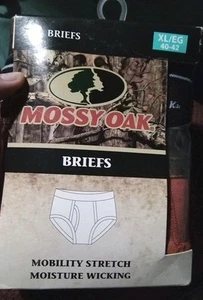 NEW SZ XL (3) Mossy Oak Men's Cotton/Spandex Camo Moisture Wicking Underwear - Picture 1 of 3