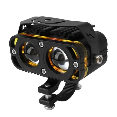 Motorcycle LED Spotlights Waterproof Auxiliary Headlights for 12V 24V Vehicles - Image 1 of 4
