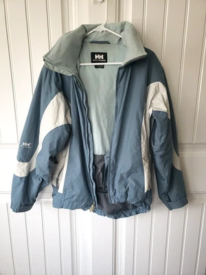 HELLY HANSEN Куртка Пальто женщин средний лыж сноуборда зимние светло-синий с капюшоном - Изображение 1 из 4