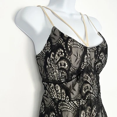 Whimsigoth 婴儿娃娃上衣中号仙女垃圾深浪漫 Y2K 透明花边精致 — 第 1/4 张图片