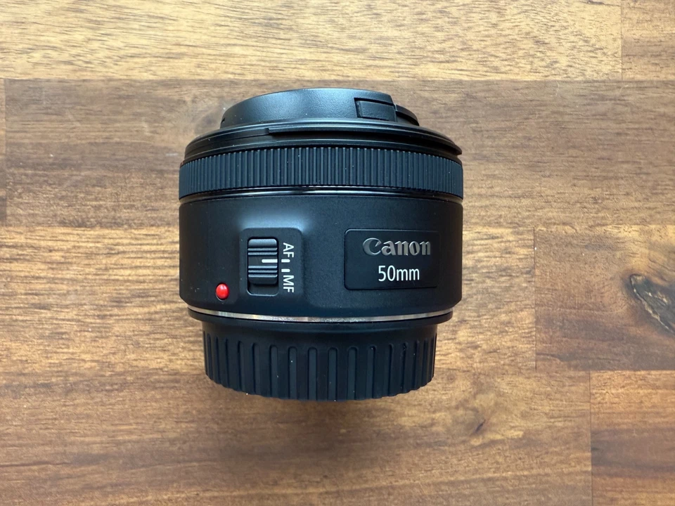 Lente Canon EF 50mm f/1.8 STM - Preta - Suavemente Usada - Imagem 1 de 4