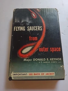 Donald E Keyhoe Flying Saucers from Outer Space 1st Edition 1953 HCDJ  - Imagen 1 de 17
