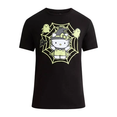 Camiseta gráfica Hello Kitty para hombre pequeña que brilla en la oscuridad Foto 1 de 4