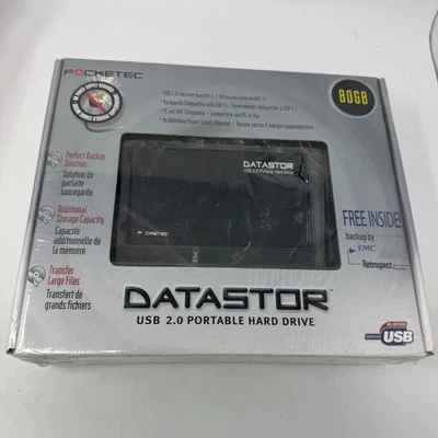 Datastor Portable External 80 GB Hard Disk Drive USB 2.0 - Image 1 of 4