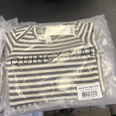 Leggings Quincy Mae Guijarro Carbón Manga Larga con 12-18M Foto 1 de 4