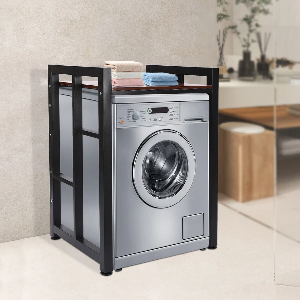 Estante organizador ajustable para lavadora y secadora estante para lavadora y secadora Foto 1 de 4