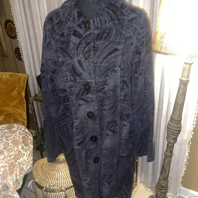 Abrigo tapiz vintage CMC, negro hecho en EE. UU. Foto 1 de 4