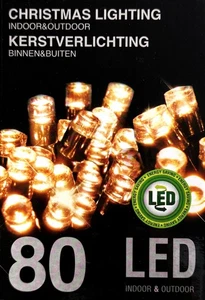 80er LED Lichterkette Warmweiß Innen Außen 9M Beleuchtung Deko Party Weihnachten - Bild 1 von 2