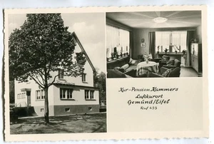 Postal Gemünd in der Eifel, Pension Kammers alrededor de 1955 - Imagen 1 de 2