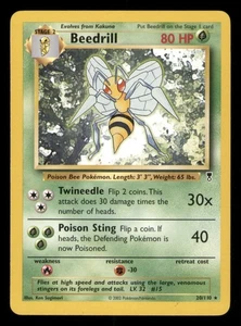 Juego de cartas coleccionables Pokémon Beedrill Beedrill raro regular LP - Imagen 1 de 2