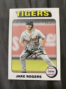 2024 Topps Heritage #46 Jake Rogers bordo bianco - Foto 1 di 2