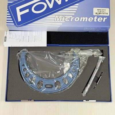 Fowler Outside Micrometer 5-6" Range .0001" Graduation Ratcheting 52-240-006-1 - Image 1 of 4