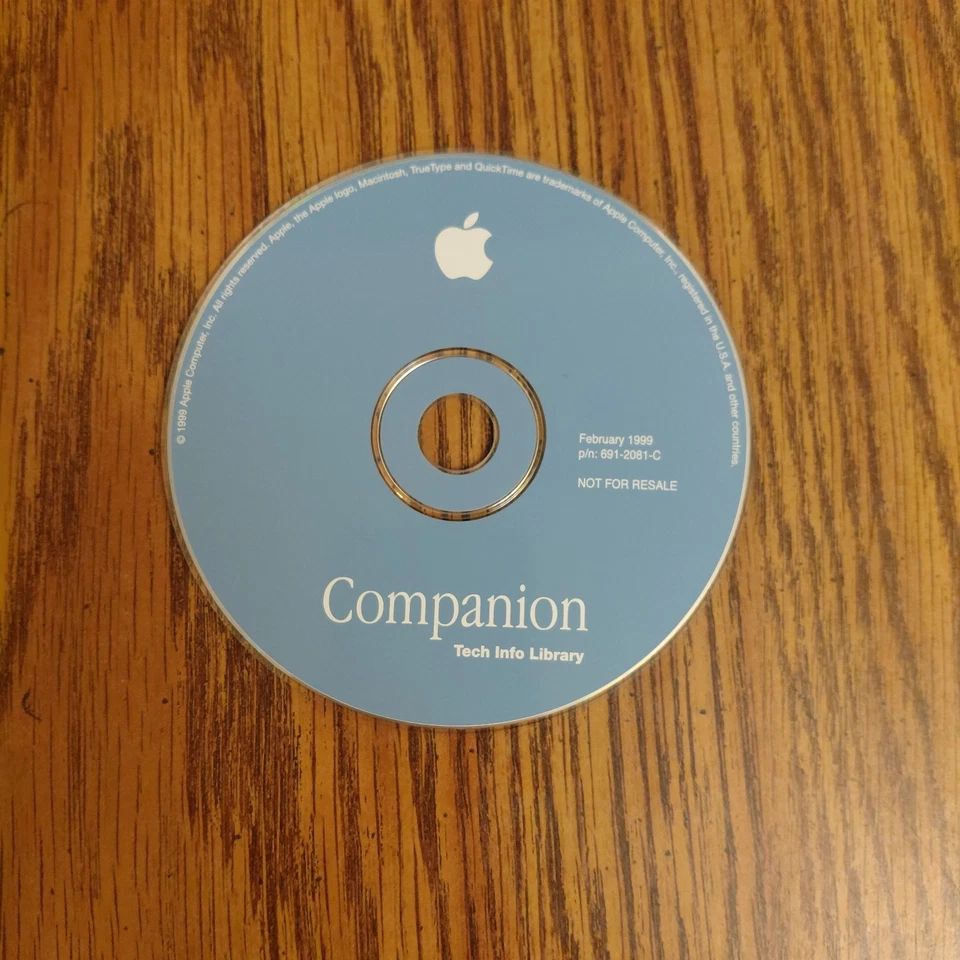 Apple Companion Tech Info Library February 1999 691-2081-C Disc Only - Image 1 of 1