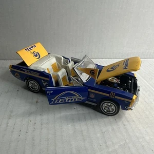 Danbury Mint St. Louis Rams Football 1966 Mustang Convertible 1:24 NFL No Box - Picture 1 of 24