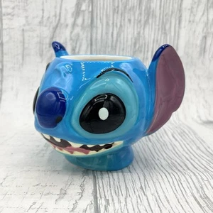 Disney Lilo & Stitch Shaped Blue Ceramic Tea Coffee Mug 3D Face - Picture 1 of 9