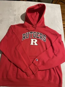 Champion Rutgers University Scarlet Knights Spell Out Hoodie Herren XXL 2XL - Bild 1 von 3
