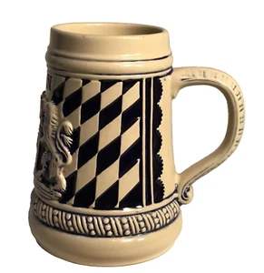 Vintage Gerz Raised Coat of Arms Beer Stein of West Germany 16, Lid is Missing - Picture 1 of 10
