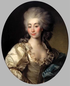 Oil painting Dmitry Levitsky - noble lady Portrait of Countess Ursula Mniszek - Picture 1 of 1