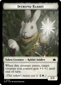 x4 Intrepid Rabbit TBLB Bloomburrow MTG 2 TOKEN M/NM 4x - Picture 1 of 1