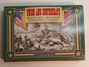 Vintage 1995 Union and Confederate Generals Playing Cards American Civil War - Picture 1 of 16