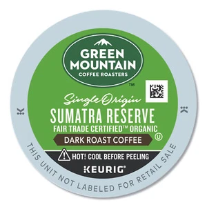 Green Mountain Fair Trade Organic Sumatran Extra Bold Coffee K-Cups, 24/Box - Picture 1 of 1