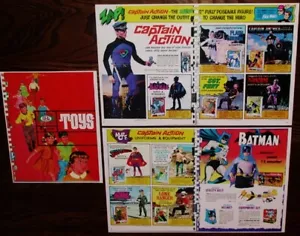 1966 CAPTAIN ACTION / BATMAN & SUPER HEROES Ideal Toy Co. DEALER CATALOG Pages ! - Picture 1 of 1
