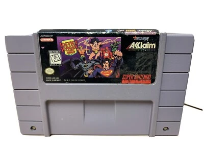 Justice League Task Force Super Nintendo SNES Authentic Cartridge Only Tested - Image 1 of 4