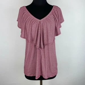 Camicetta Pleione donna S rossa bianca a righe quasi nuova - Foto 1 di 7