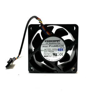FOXCONN DC Brushless Fan PVA060G12M 12V 0.22A 22CFM Desktop Fan 60 mm 4-Pin - Picture 1 of 3