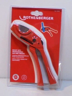 New Rothenberger No. 52040 ROCUT 32TC Pro Pex Pipe Shears Up To 1" Ships Free - Image 1 of 2
