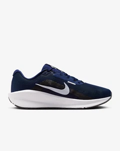 New Mens Nike Downshifter 13 Running Shoes Navy Platinum Black White Sz 9.5-11 - Picture 1 of 6
