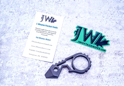 Cuchillos JW "Titanium" G5 Bandicoot, acabado 2 tonos, cuchillos Jason Woytaz Foto 1 de 4