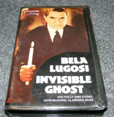 INVISIBLE GHOST VHS Clamshell Bela Lugosi Sam Katzman Masterpiece Cinema 1985 - Image 1 of 4