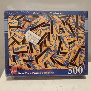 MetroCard Madness New York Puzzle Company 500 Pieces 15x21 1/4" • OOP • Vintage - Picture 1 of 3