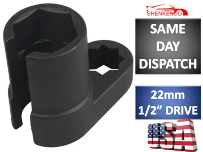 Universal Black 22mm 1/2'' Oxygen Sensor Socket Wrench Removal Tool For Car SUV - Image 1 of 4